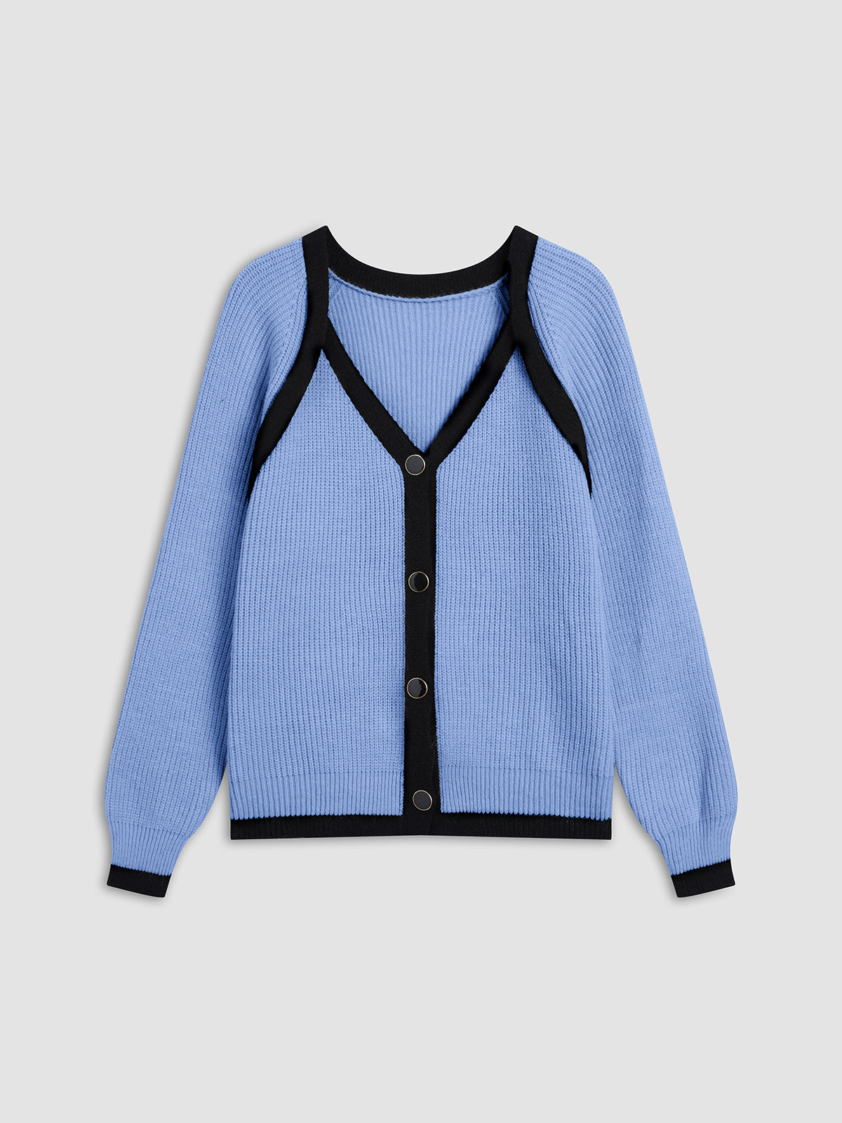 Contrast Crossroads Knit Top