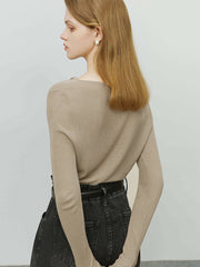 V-Neck Solid Blouse