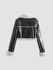 Daydreamer Shearling Leather Flight Jacket