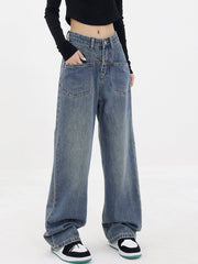 Baddie Baggy Wide Leg Boyfriend Jeans