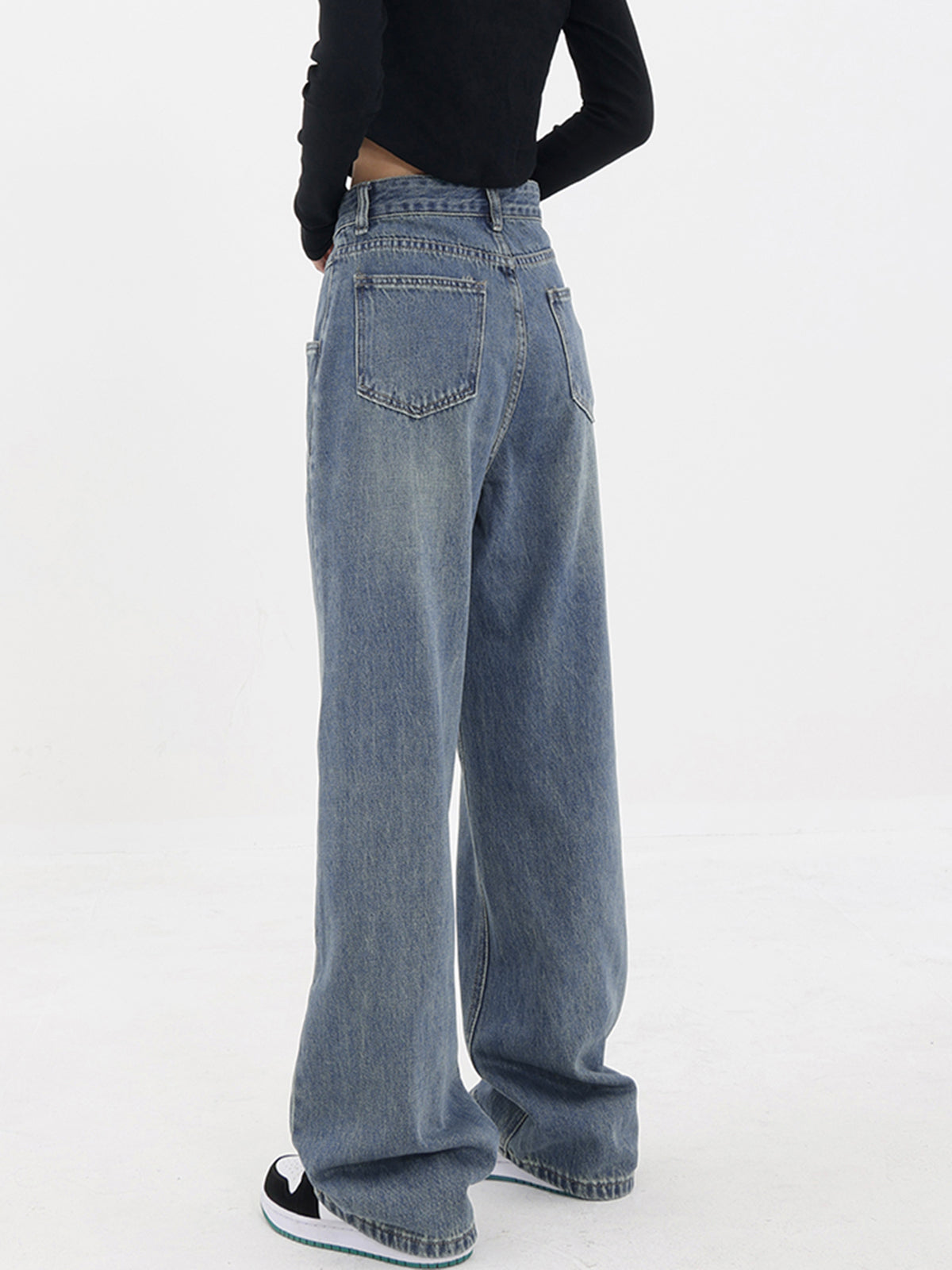 Baddie Baggy Wide Leg Boyfriend Jeans