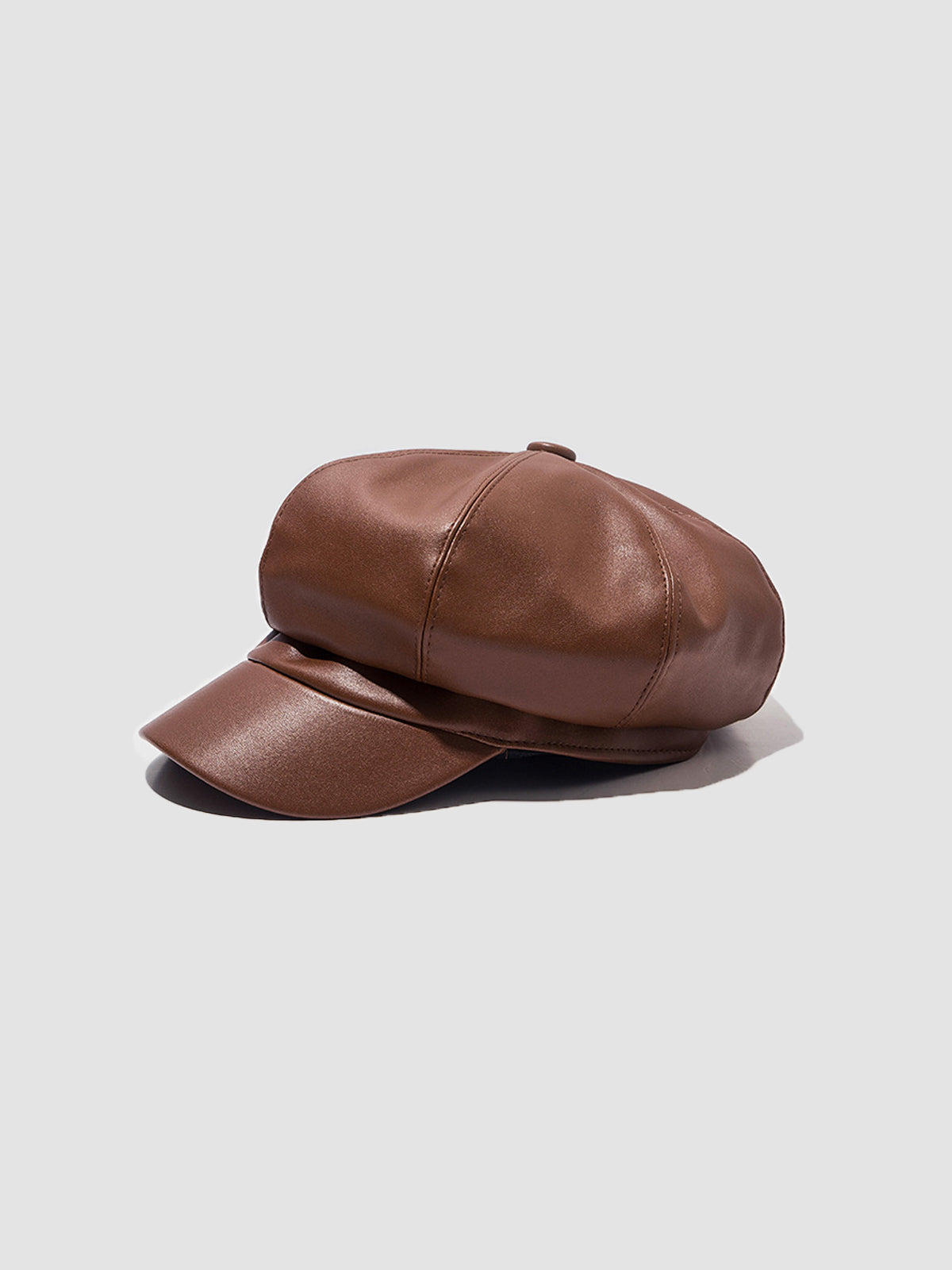 Vintage Faux Leather Cap