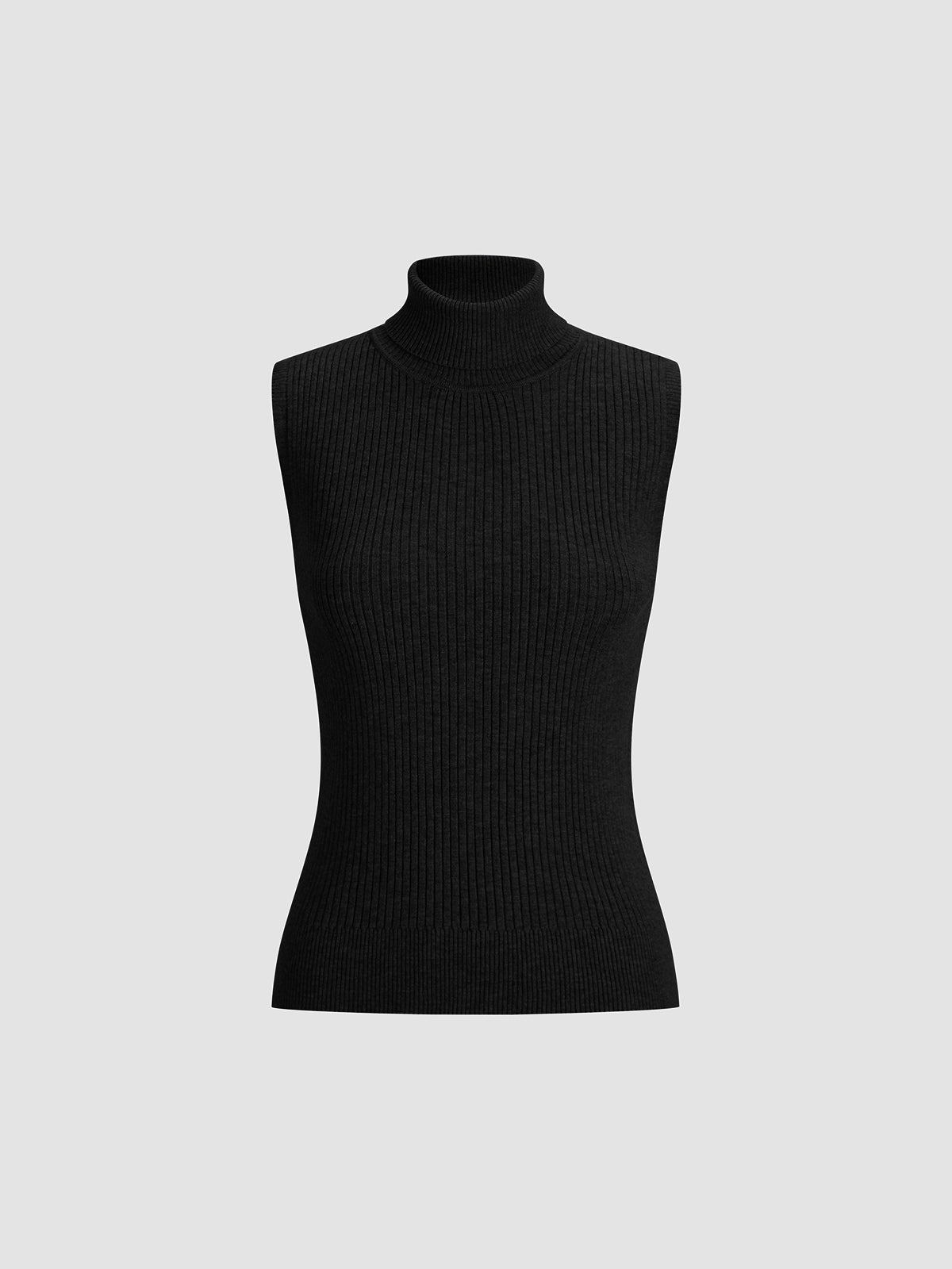 Solid Mockneck Sweater Vest