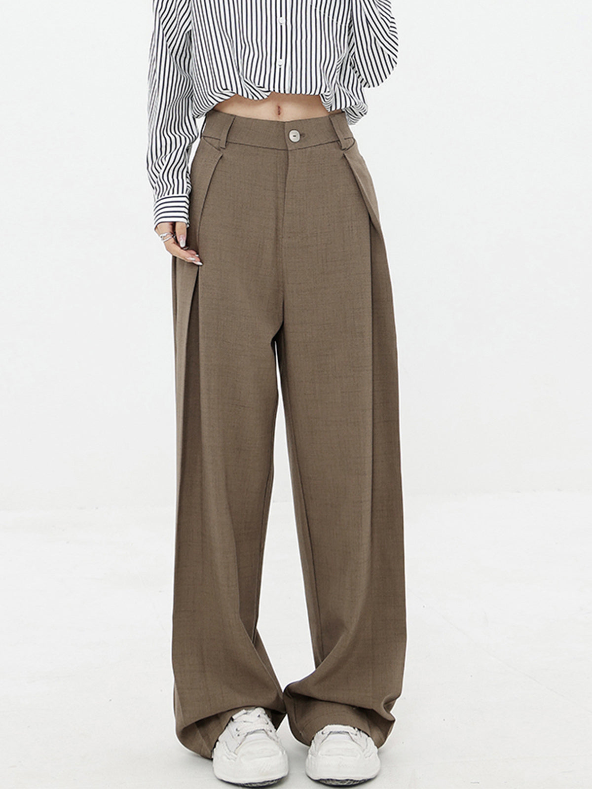 Pleated Baggy Wide Leg Pants