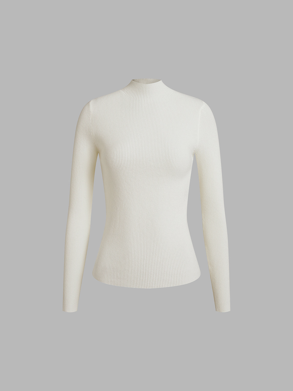 Basic Mock Neck Pullover Sweater