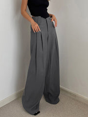 Leisure Pleated Wide Leg Dress Pants