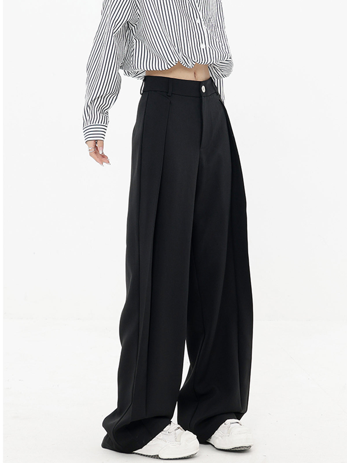 Pleated Baggy Wide Leg Pants