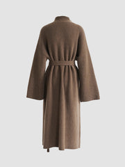 Solid Knit Trench Coat