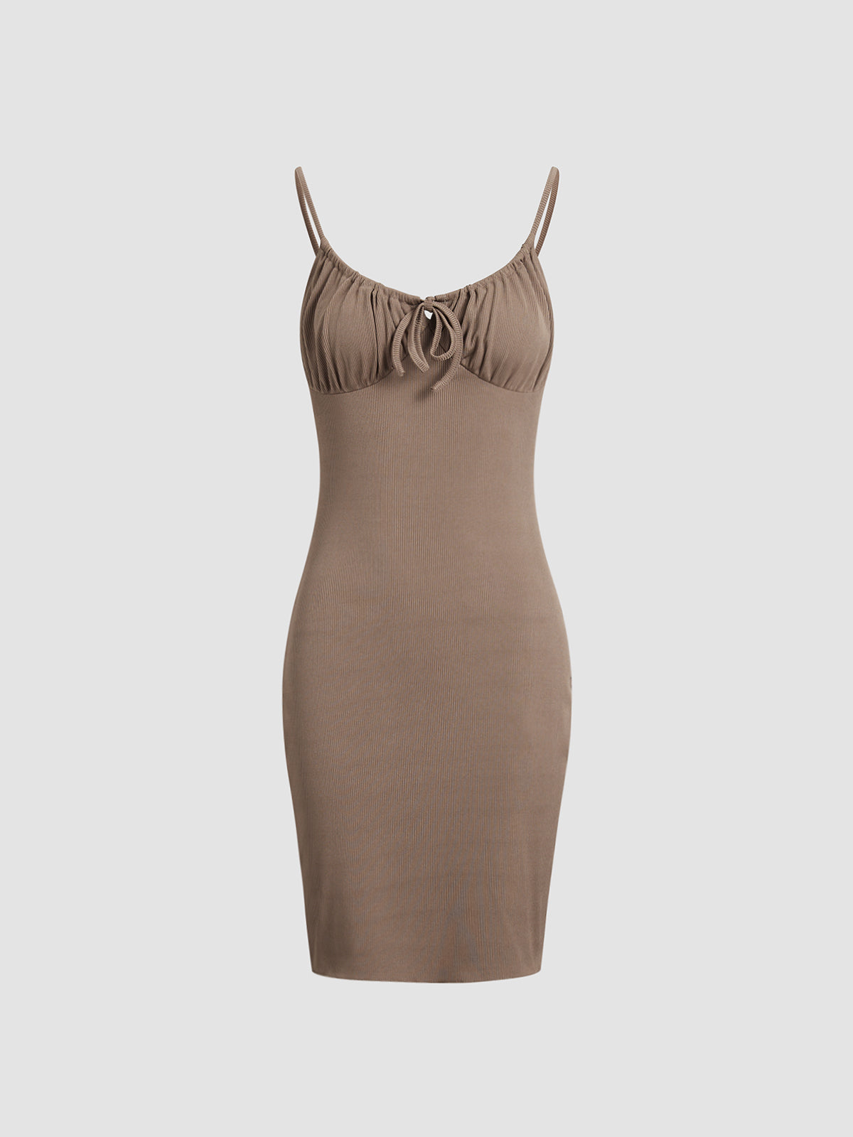 Tie Front Bodycon Short Dress