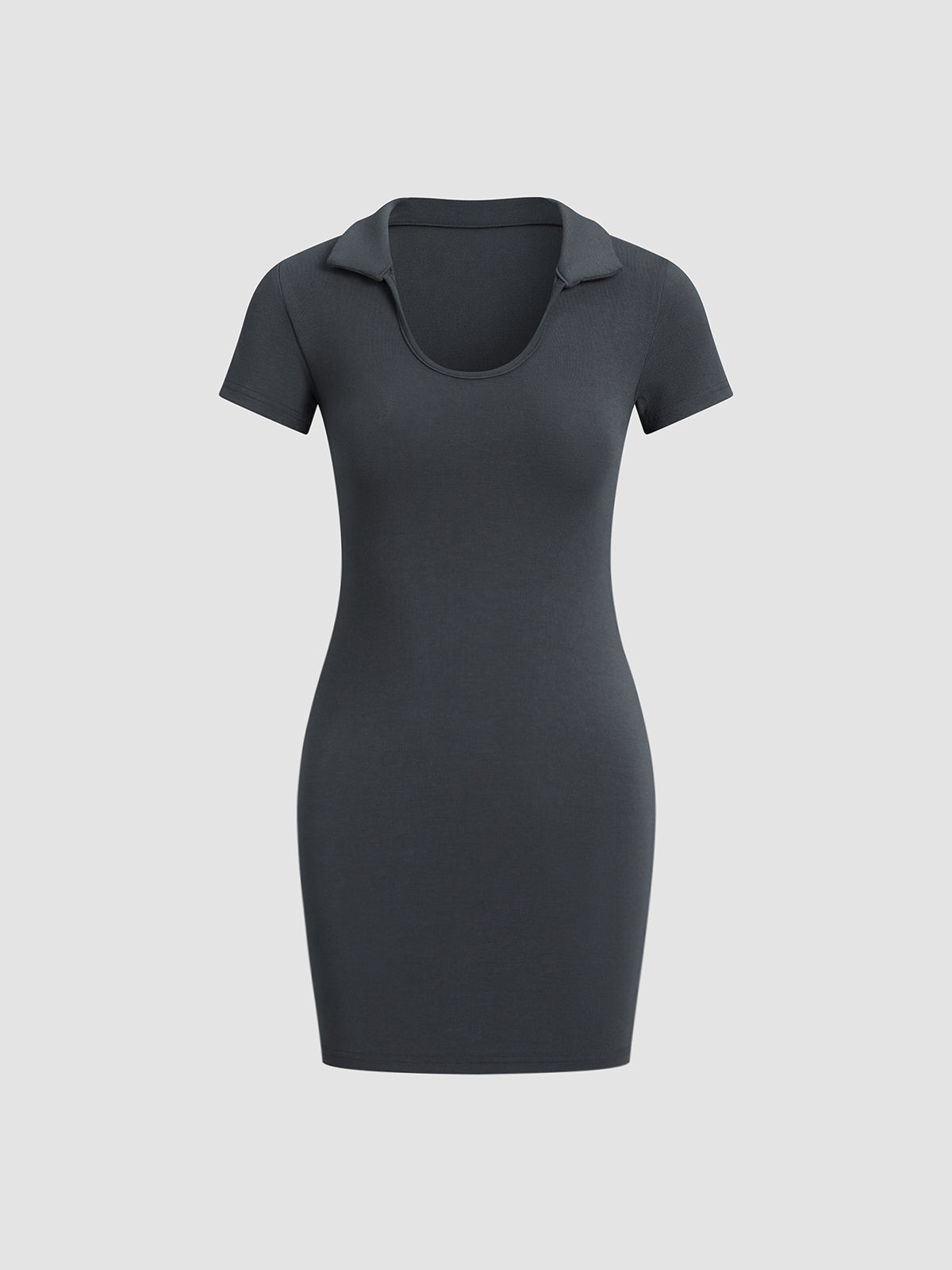 Collared Bodycon Short Dress