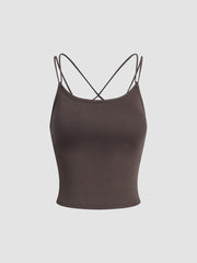 Back Cross Padded Cami Top