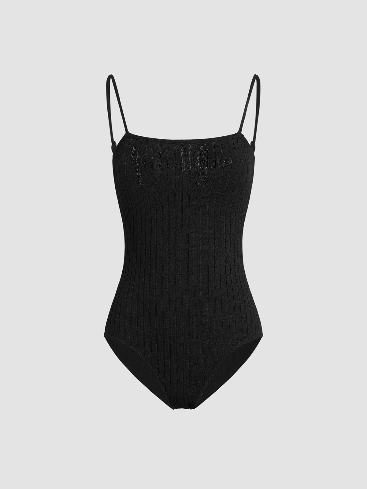 Solid Ribbed Bodysuit