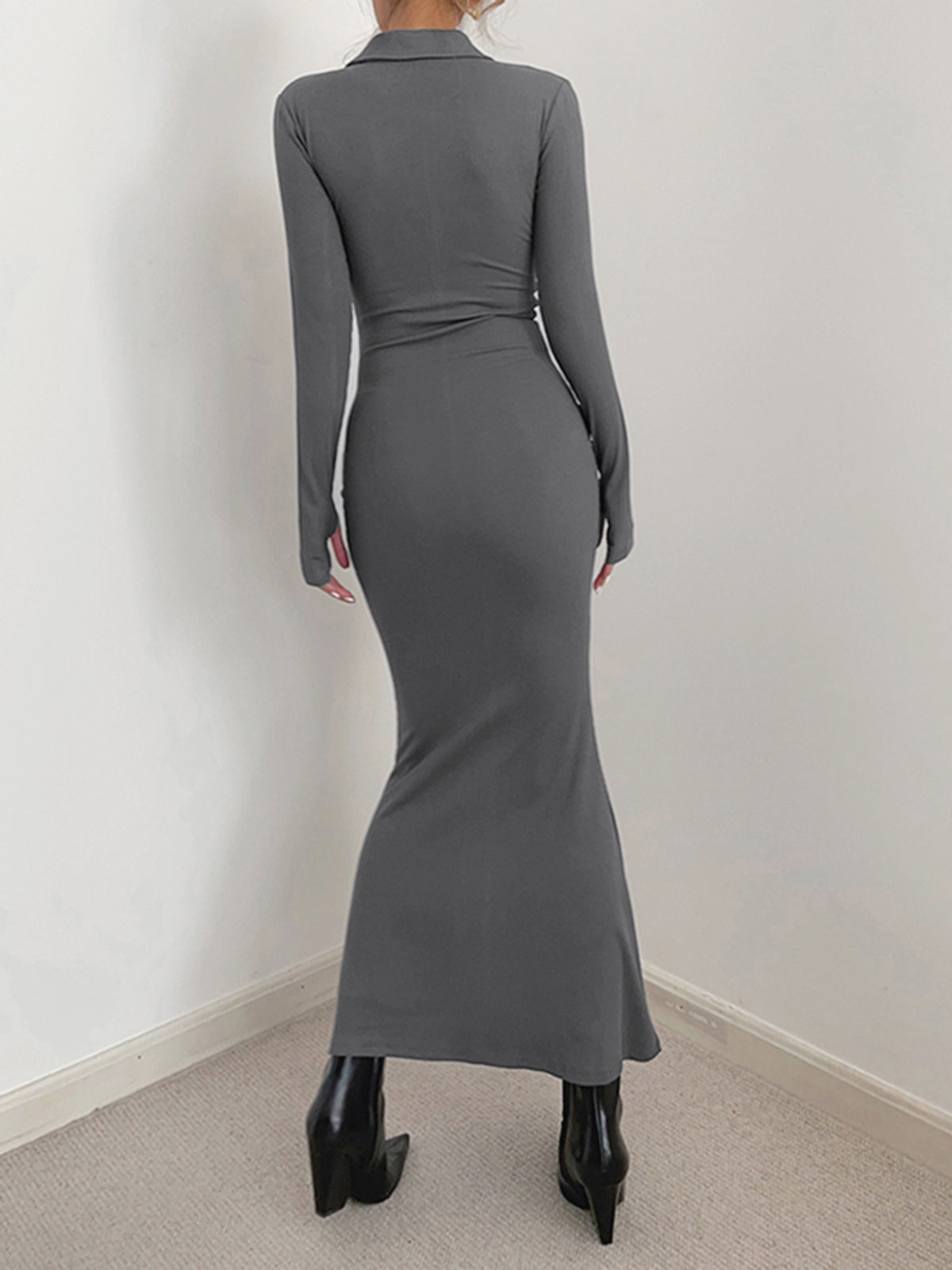 Collared Polo Long Dress