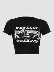 Weekeep Print Crop Tee