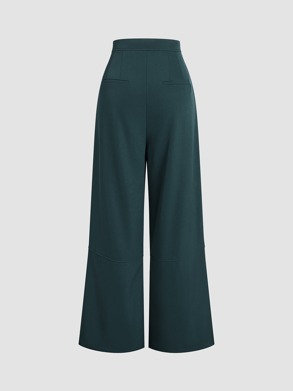 Vintage Pockets Pleated Wide Leg Pants