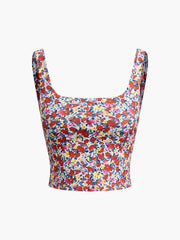 Eden Floral Garden Crop Tank Top