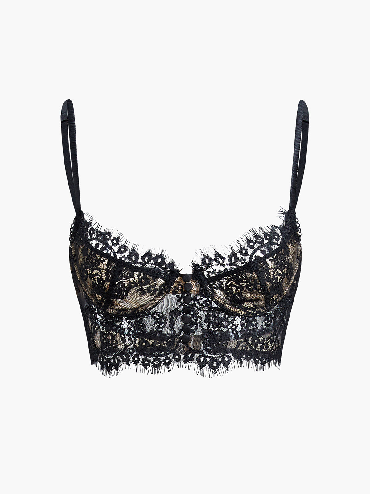 Double Hook Lace Crop Corset Top