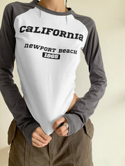 Newport Beach Contrast Long Sleeve Shirt