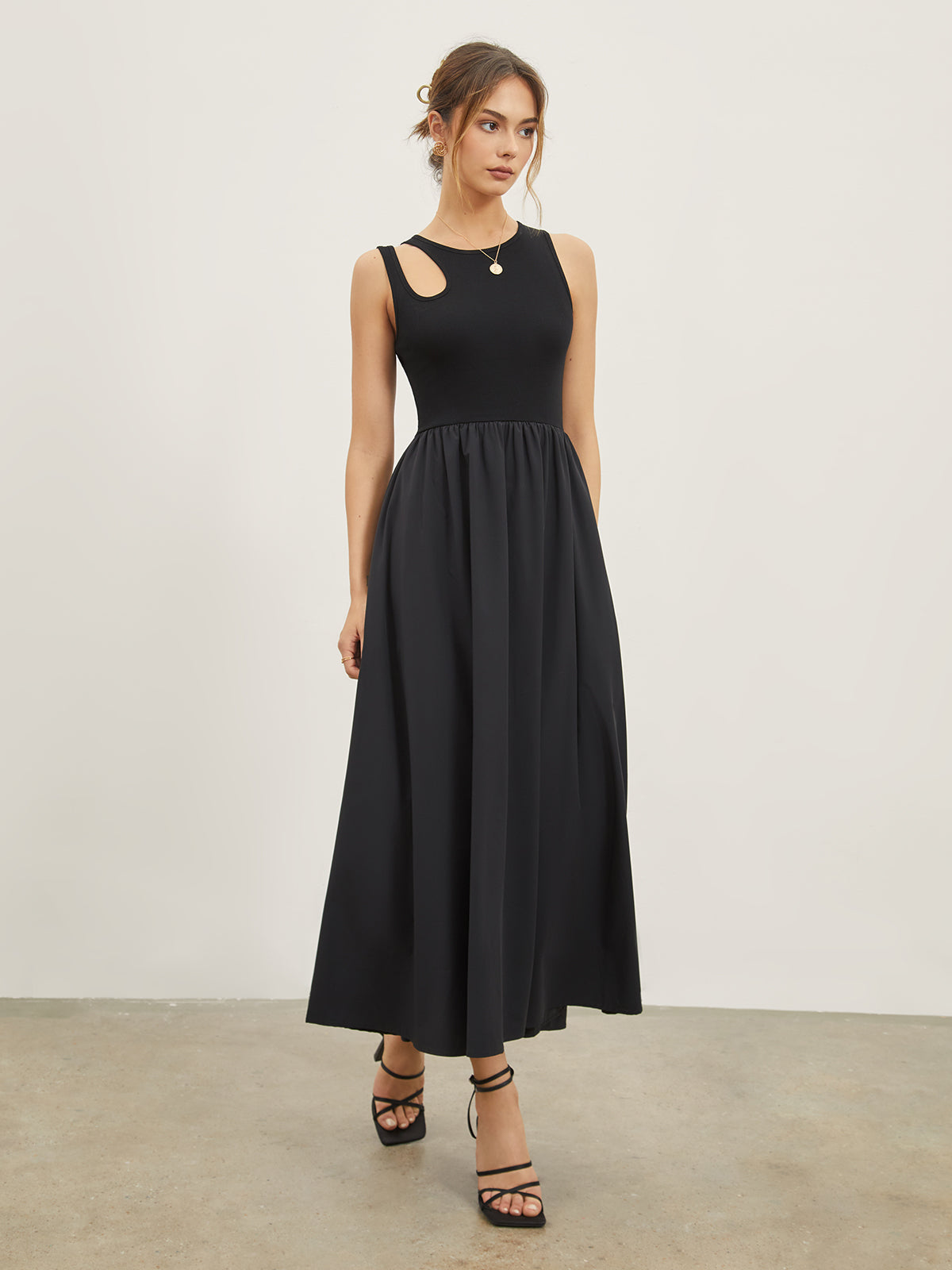 Cutout Long Tank Dress