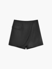 Asymmetrical Layer Zippered Skort