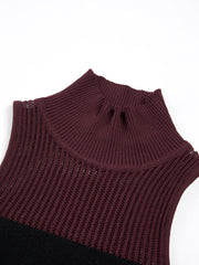 Combination Mock Neck Tank Top