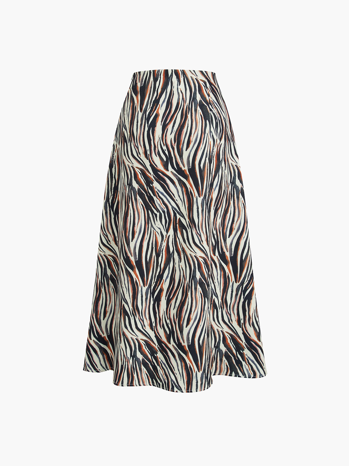 Plisse Zebra Print Skirt