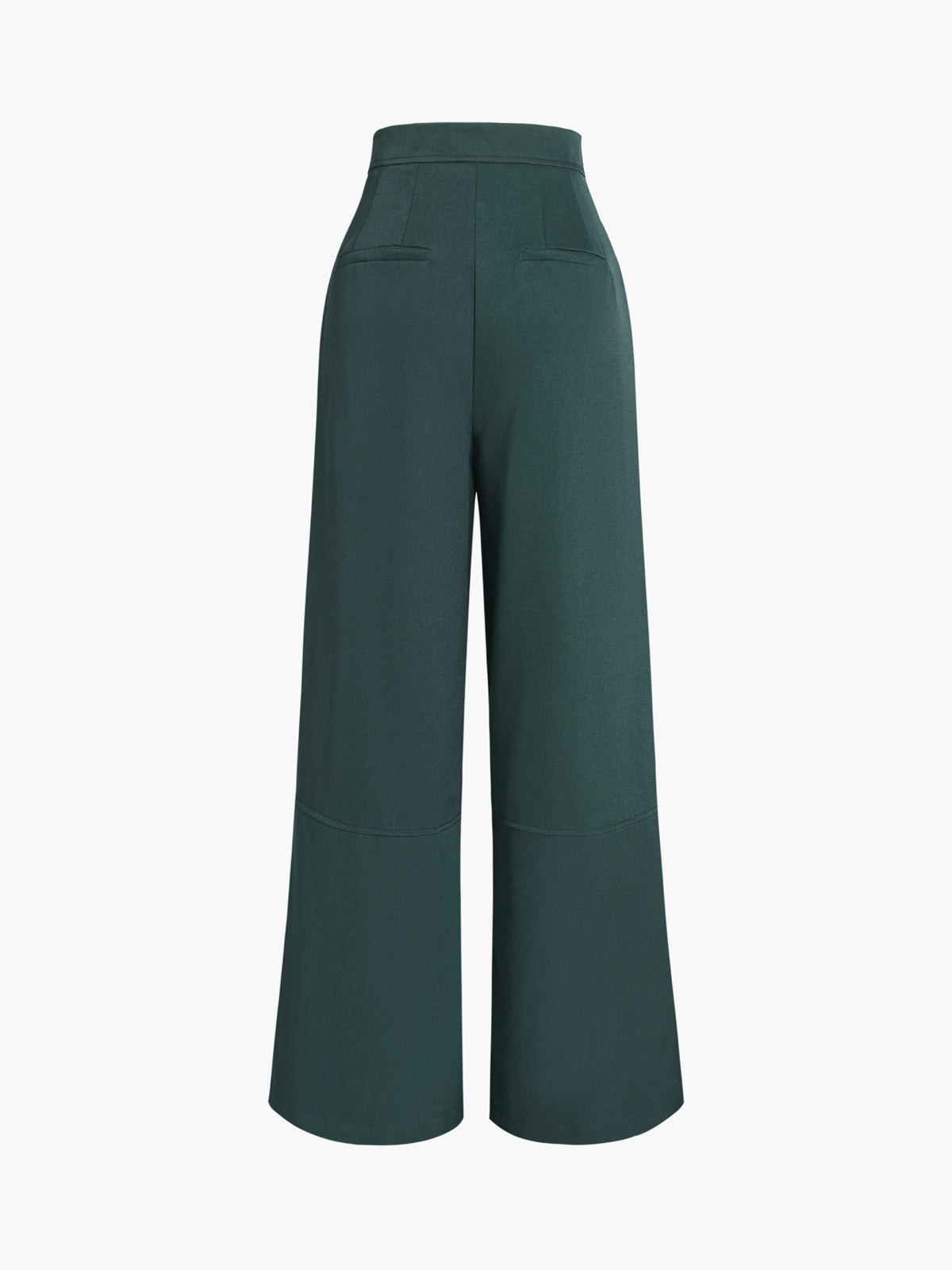 High Waisted Pleat Wide Leg Pants