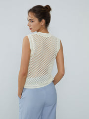 Cover Up Crochet Tank Top