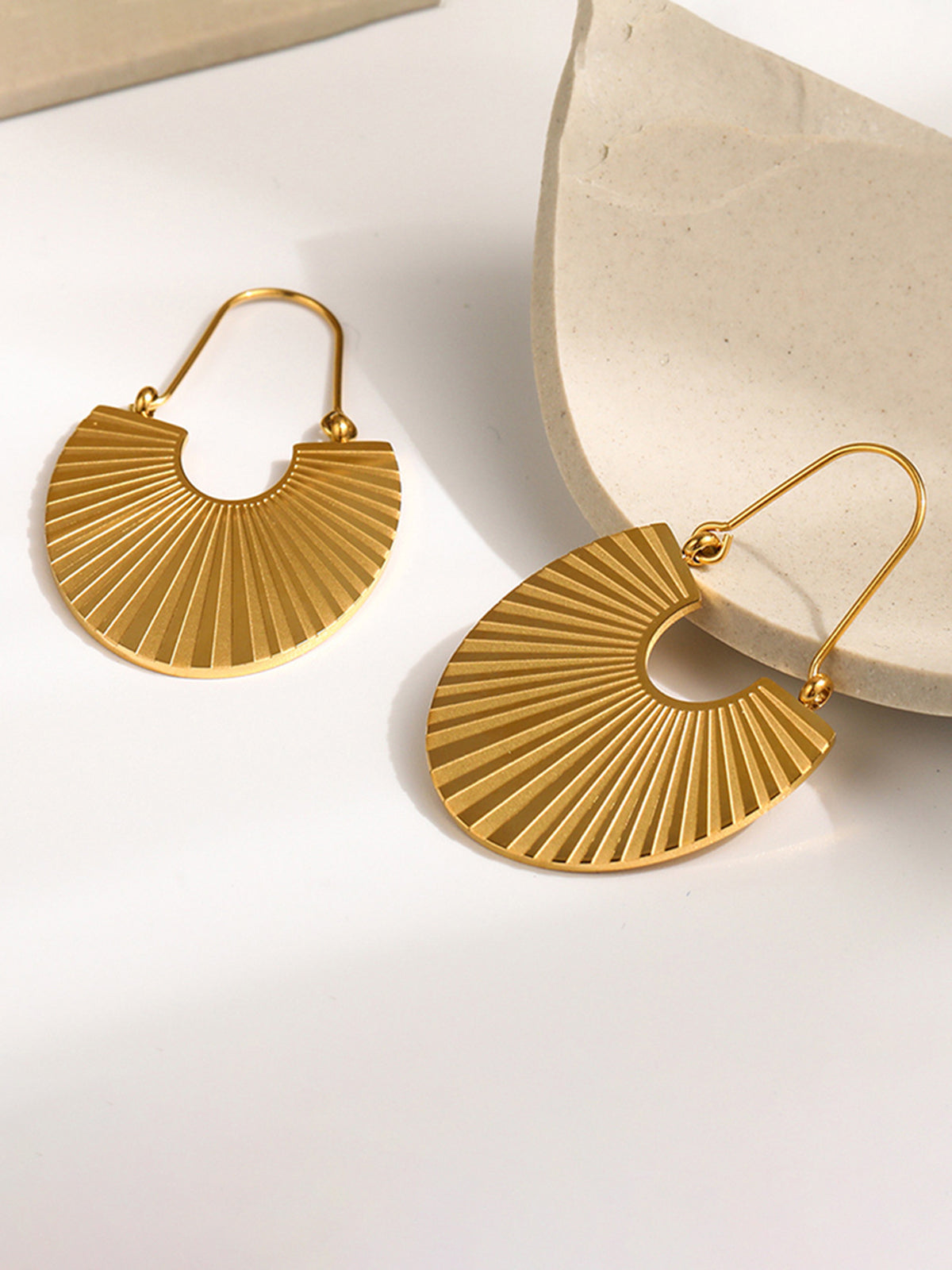 Golden Time Hoop Earrings