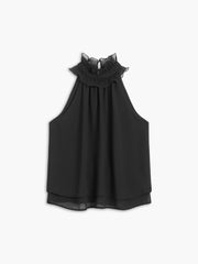 Lightweight Ruffled Pleat Top