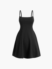 Classy Square Neck Short Dress