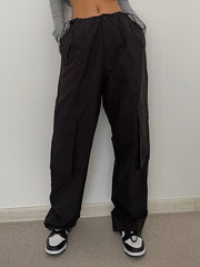 Boho Cargo Parachute Pants