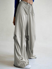 Oversized Satin Wide Leg Pants