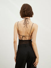 Open Back Strappy Bodysuit