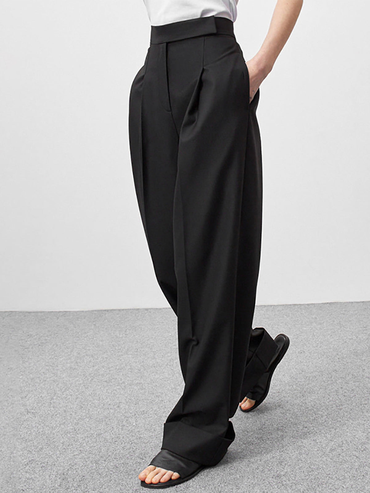 Nostalgia Pleat Wide Leg Pants