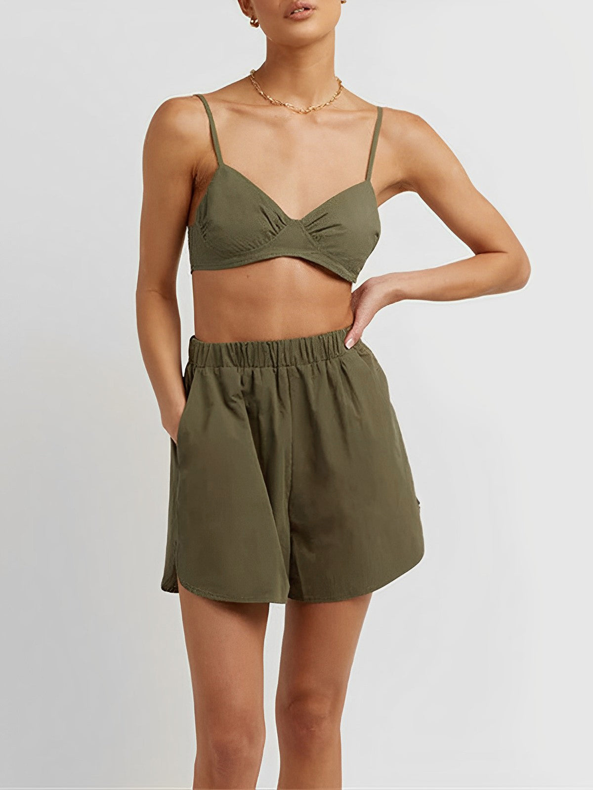 Utility Three Piece Shorts Set