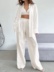 Cotton Cloud Three Piece Pants Set