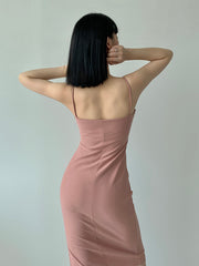 Leisure Slit Midi Dress