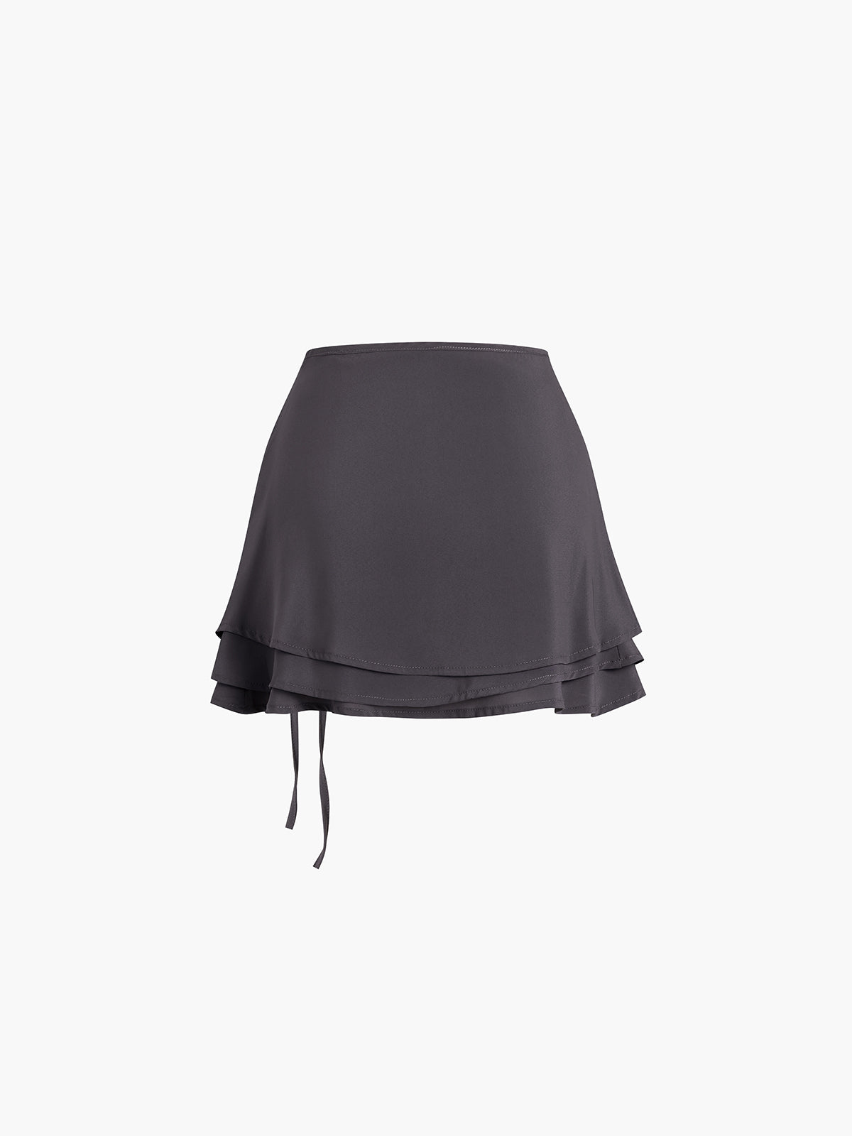 Ballerina Layered Ruffle Tie Front Skirt