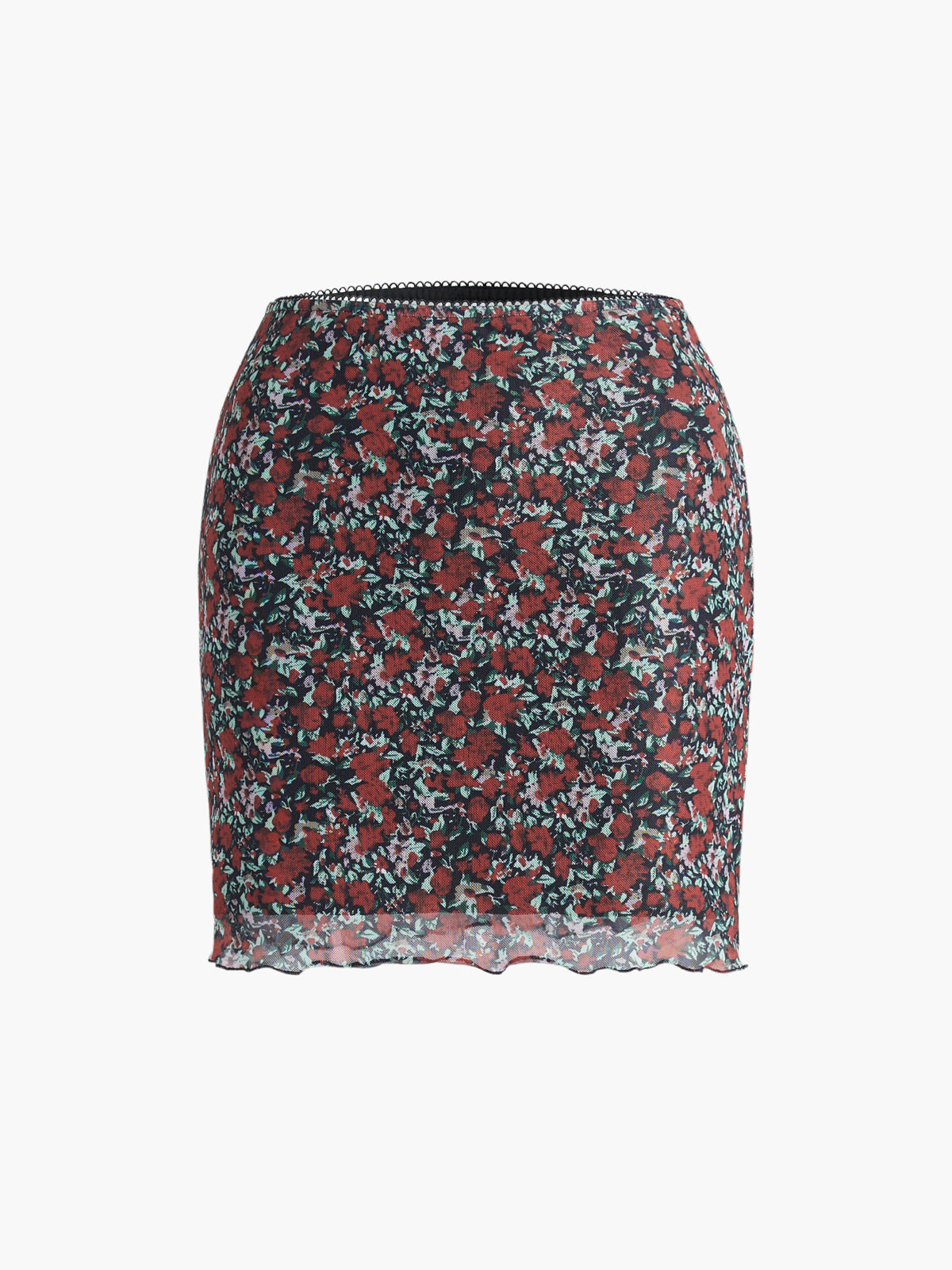 Rosalie Floral Mesh Skirt