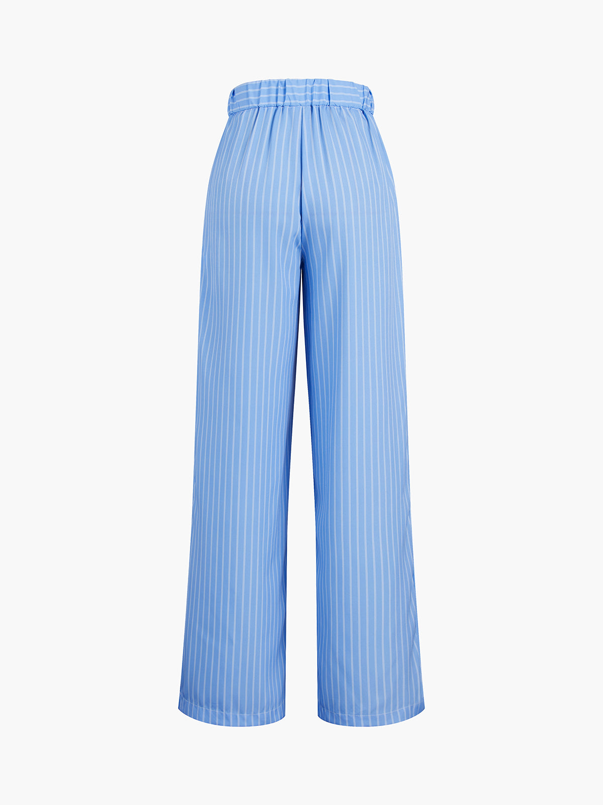 Sky Blue Pinstripe Tailored Pants