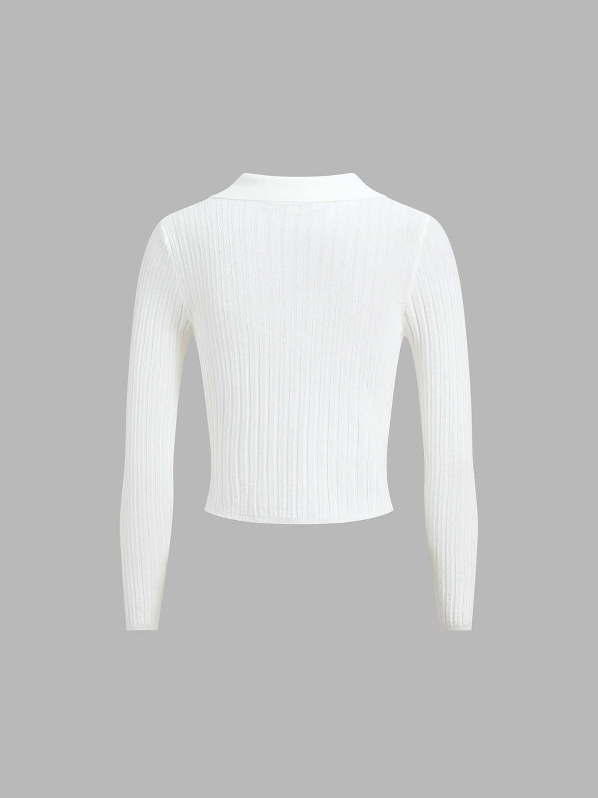 Lightweight Polo Knit Top