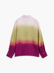 Oversized Tie Dye Satin Shirt