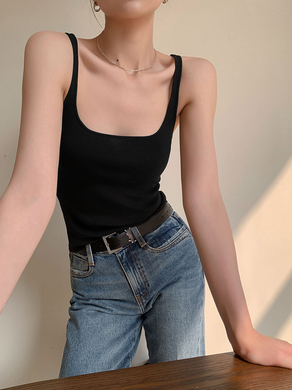 Square Neck Tank Top