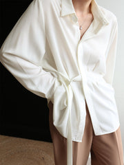 Oversized Tied Shirt