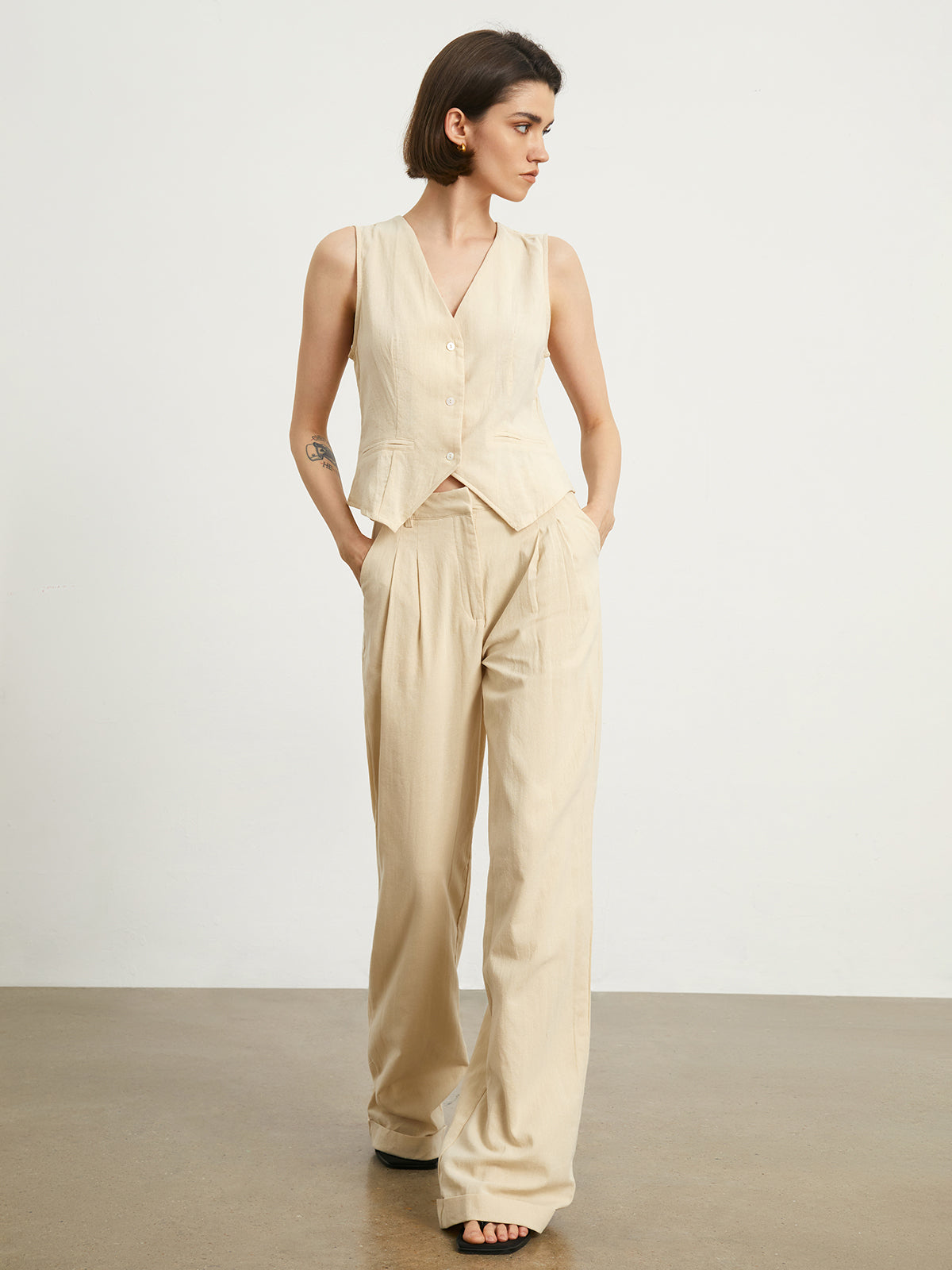 Effortless Linen Pants Set