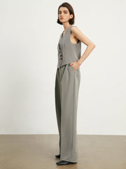 Minimalist Smart Wide Leg Pants