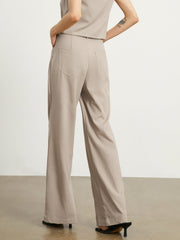 Smart Linen Wide Leg Pants