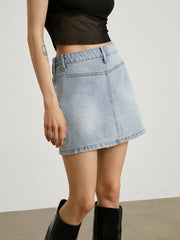 Runway Denim Skirt