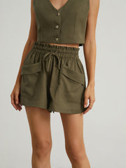 Azores Drawstring Pockets Shorts